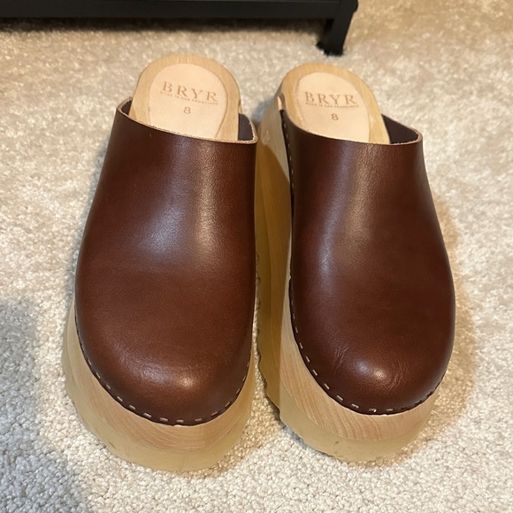 Bryr Shoes - Bryr chonk chocolate brown leather 8
